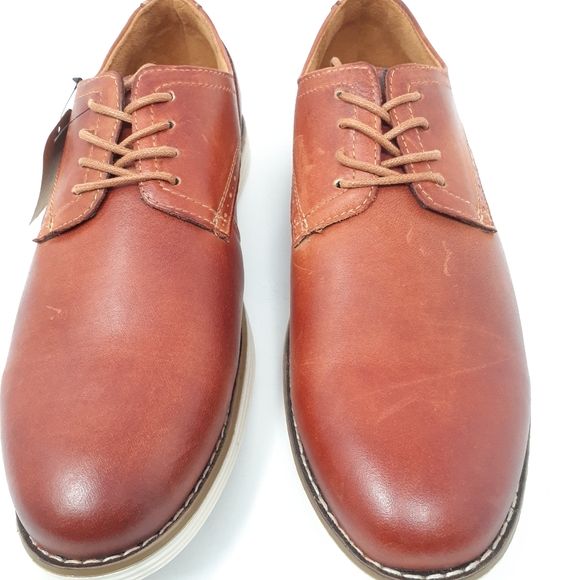VOSTEY Men's Casual Leather Oxford - Picture 7 of 15